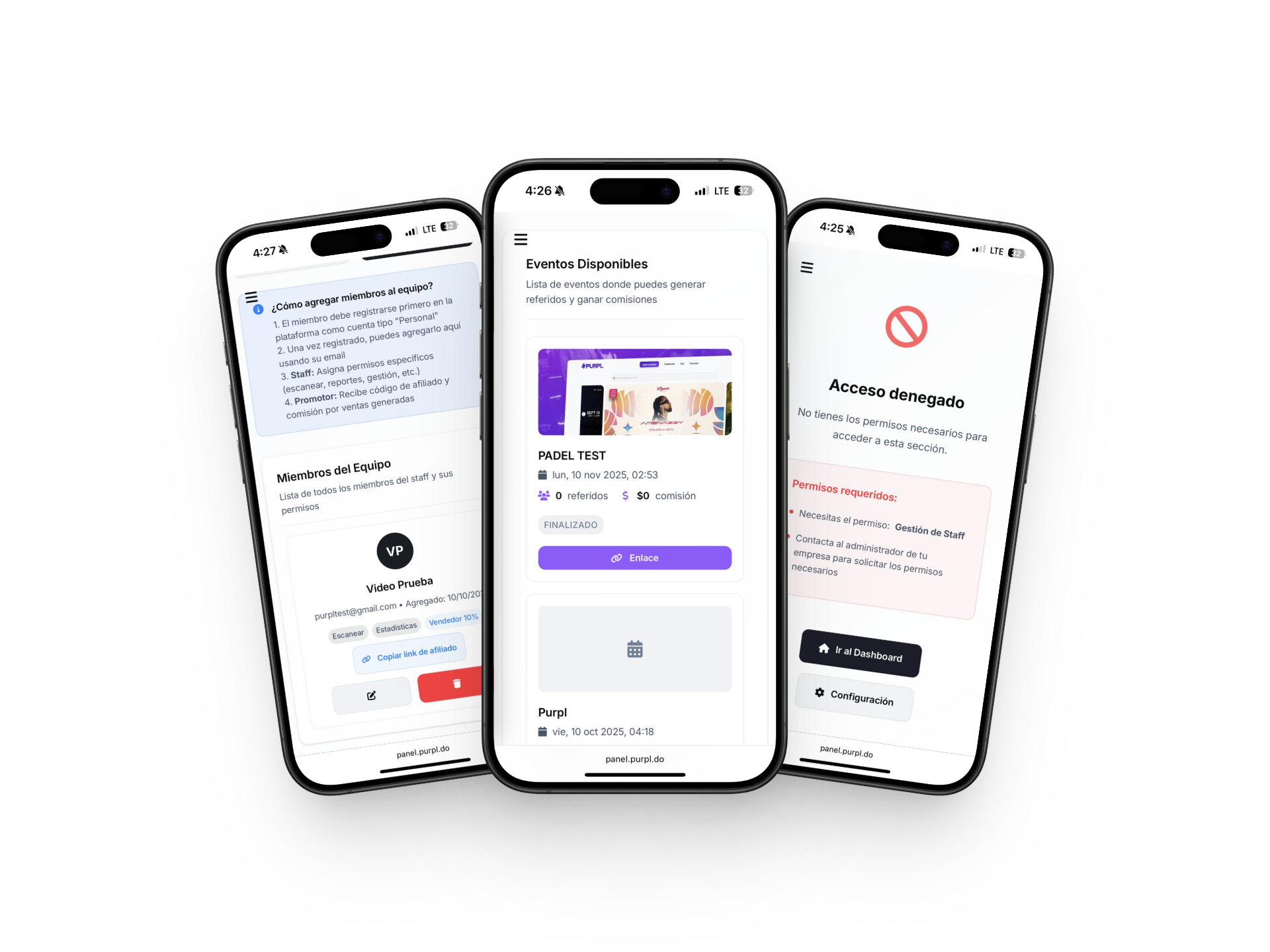 Afiliados & Staff Mockup